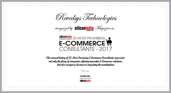 Revalsys Technologies recognized by Silicon India Magazine